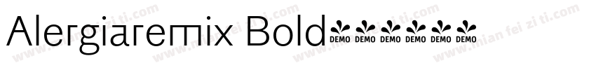 Alergiaremix Bold字体转换